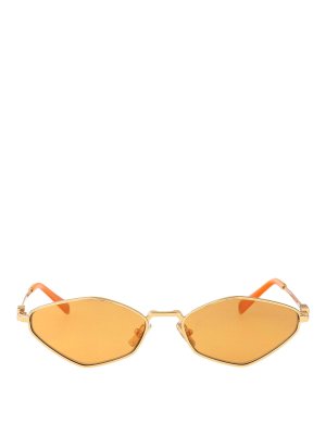 MIU MIU: Lunettes de soleil - Lunettes De Soleil - Or