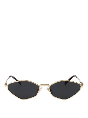 MIU MIU: Lunettes de soleil - Lunettes De Soleil - Or