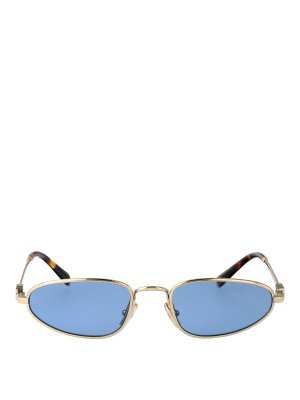 MIU MIU: Sonnenbrillen - Sonnenbrille - Gold