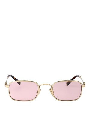 MIU MIU: Sonnenbrillen - Sonnenbrille - Gold