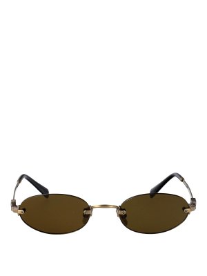 MIU MIU: サングラス - サングラス - 金