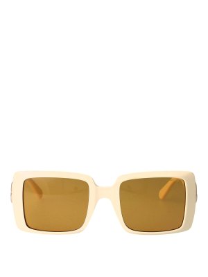 MONCLER: Sonnenbrillen - Sonnenbrille - Weiß