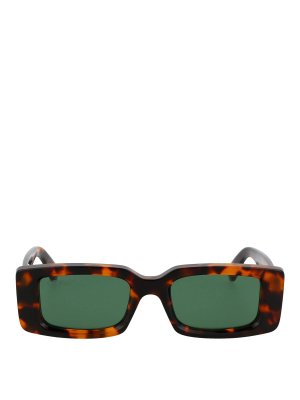 OFF-WHITE: Lunettes de soleil - Lunettes De Soleil - Marron