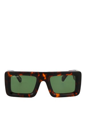 OFF-WHITE: Lunettes de soleil - Lunettes De Soleil - Marron