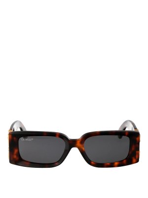 OFF-WHITE: Gafas de sol - Gafas De Sol - Marrón