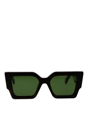 OFF-WHITE: Gafas de sol - Gafas De Sol - Marrón