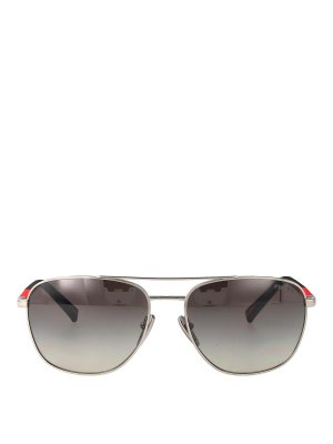 PRADA: Lunettes de soleil - Lunettes De Soleil - Argent