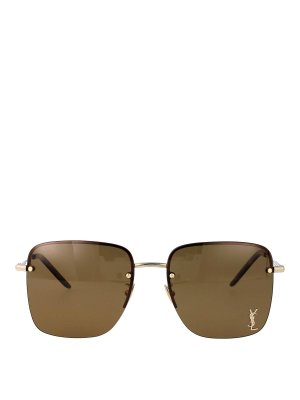 SAINT LAURENT: Sonnenbrillen - Sonnenbrille - Gold