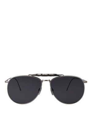 THOM BROWNE: Lunettes de soleil - Lunettes De Soleil - Gris