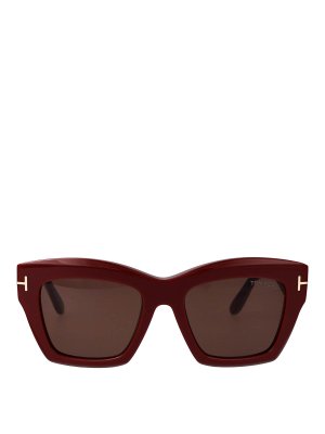 TOM FORD: Lunettes de soleil - Lunettes De Soleil - Rouge Brun