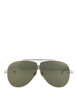 VALENTINO GARAVANI: Gafas de sol - Gafas De Sol - Plata