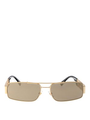 VERSACE: Lunettes de soleil - Lunettes De Soleil - Or