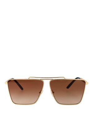 VERSACE: Lunettes de soleil - Lunettes De Soleil - Or
