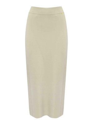 FAY: Knielange und Midi Röcke - Midirock - Creme