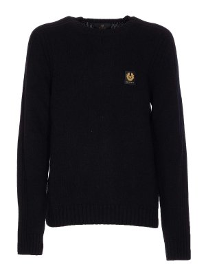 BELSTAFF: crew necks - Logo Watch Sweater