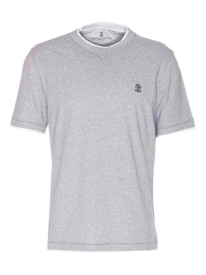 BRUNELLO CUCINELLI: T-shirts - T-Shirt - Gris