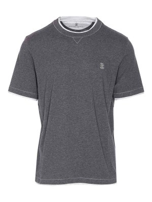 BRUNELLO CUCINELLI: T-shirts - T-Shirt - Gris