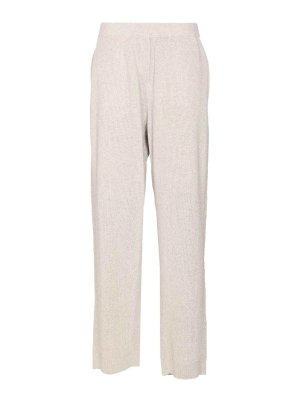 BRUNELLO CUCINELLI: casual trousers - Vanise Sparkling Knitted Trousers