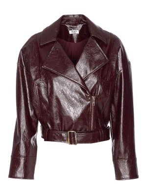Liu Jo: giacche casual - Giacca Effect Bordeaux