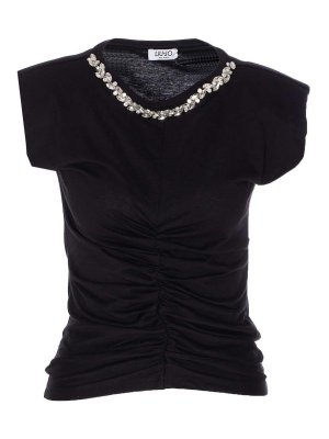 Liu Jo: T-shirts - T-Shirt - Schwarz