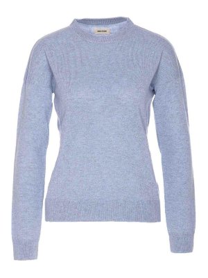 ZADIG&VOLTAIRE: Suéteres con cuello pico - Suéter Cuello Redondo - Azul