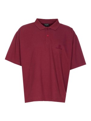 BALENCIAGA: Suéteres con cuello pico - Suéter Cuello Redondo - Rojo