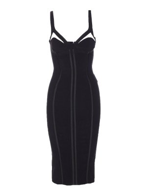 ELISABETTA FRANCHI: knee length dresses - Logo Dress