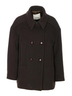 Isabel Marant Etoile: Kurze Mäntel - Kurzer Mantel - Grün