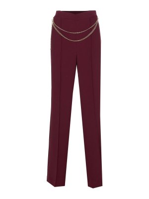 Moschino Marie Antoinette print pants in red - Red