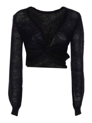 TWINSET: Suéteres con cuello pico - Suéter Cuello Redondo - Negro