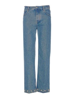 VALENTINO GARAVANI: bootcut jeans - Cabochons Denim Pants