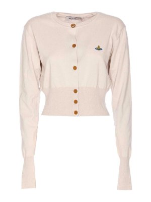 VIVIENNE WESTWOOD: cardigans - Beige Bea Cardigan