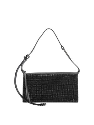 BENEDETTA BRUZZICHES: shoulder bags - Black Syster Shoulder Bag