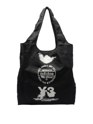 Y-3: totes bags - Logo Tote Bag