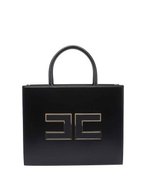 ELISABETTA FRANCHI: totes bags - Logo Tote Bag