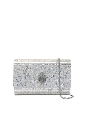 KURT GEIGER: クラッチバッグ - クラッチバッグ - 銀