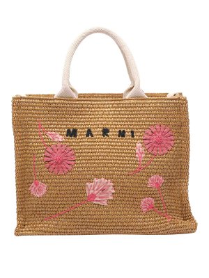 Marni: Sacs à main - Sac Cabas - Beige