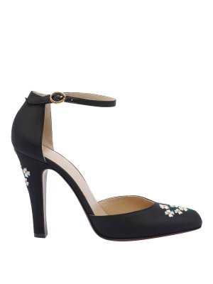VALENTINO GARAVANI: court shoes - Hi Dolly Floral Embroidered Decollete
