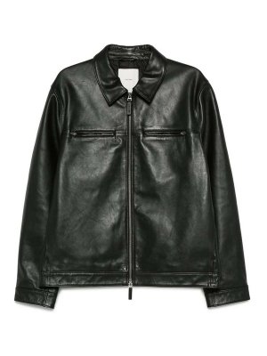 CALVIN KLEIN: leather coats - Leather Outerwear