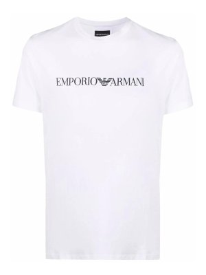 EMPORIO ARMANI: T-shirts - T-Shirt - Weiß
