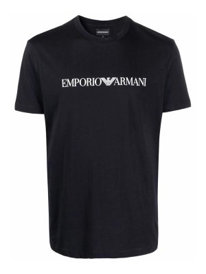 EMPORIO ARMANI: T-shirts - T-Shirt - Blau