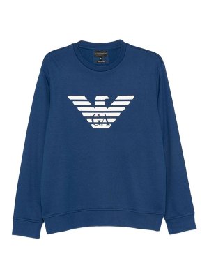 EMPORIO ARMANI: Sweatshirts und Pullover - Sweatshirt - Blau