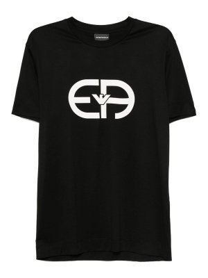 EMPORIO ARMANI: T-shirts - T-Shirt - Schwarz