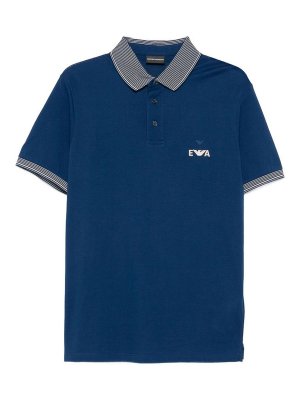 EMPORIO ARMANI: Pull col rond - Pull Col Rond - Bleu