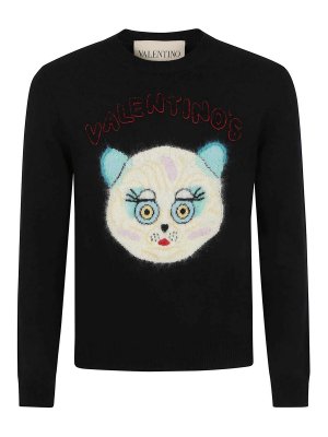 VALENTINO GARAVANI: Col bateau - Pull Col Bateau - Noir