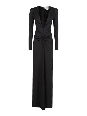 VICTORIA BECKHAM: Robe longueur genou - Robe Au Genou - Noir