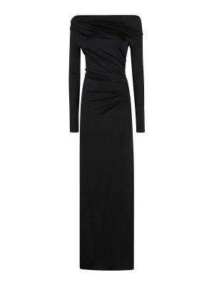 VICTORIA BECKHAM: Robe longueur genou - Robe Au Genou - Noir