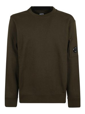 C.P. COMPANY: Pull col rond - Pull Col Rond - Vert