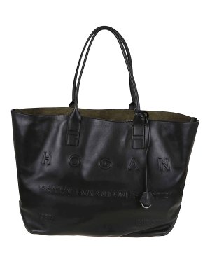 HOGAN: トートバッグ - トートバッグ - 黒