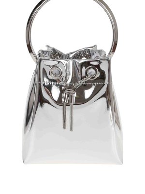 JIMMY CHOO シルバー ボディバッグ／シルバー DIAMONDHOBOSBYK_AA0960_FRONT_v